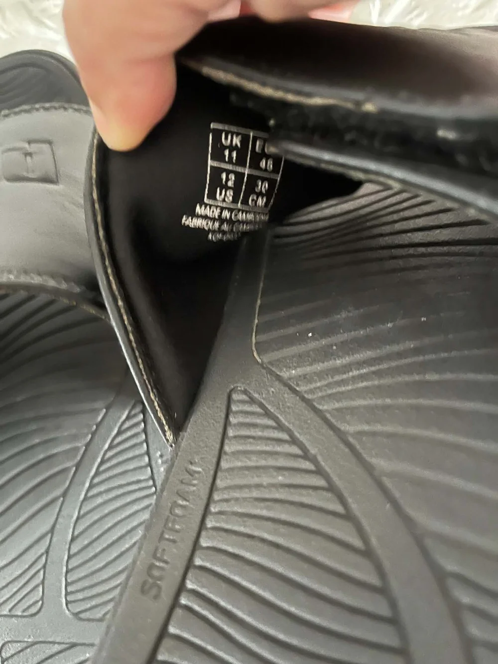 Puma Men's Black Adjustable Slide Sandals